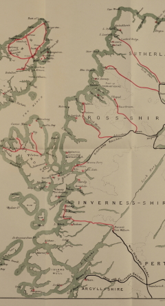 West Highlands & Islands Commission map, 1890