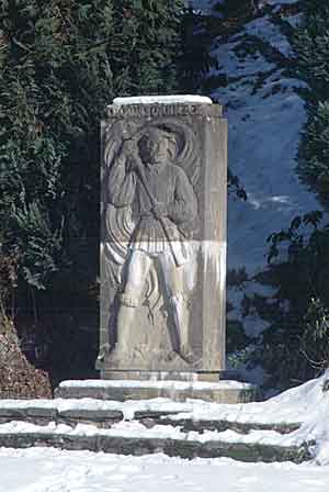 Statue of Müntzer in his birthplace, Stolberg.